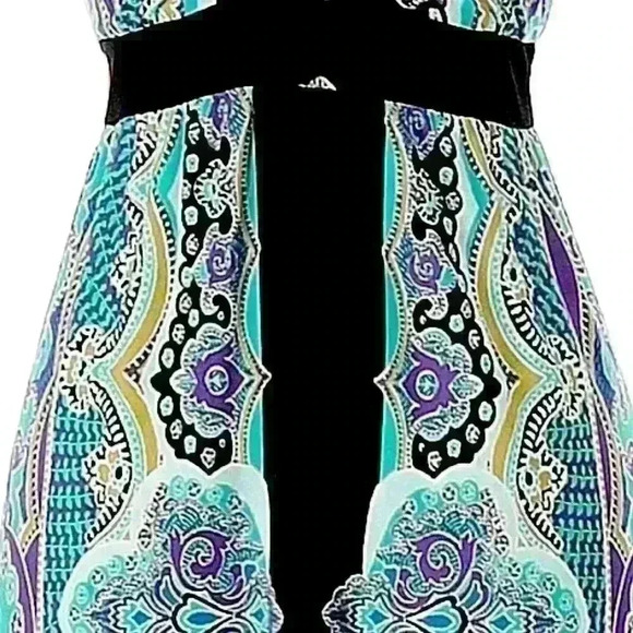 NY Collection Petite Women’s Bright Bold Sundress PS - Picture 4 of 10